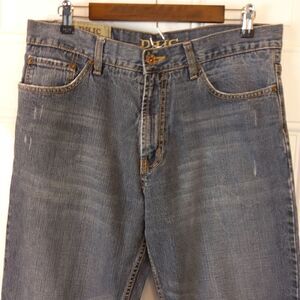 DHJC 1865 original five pocket denim heavy-duty mildly distressed bootcut Jeans